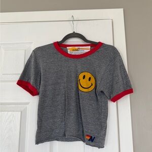 Aviator Nation Smile Grey Tshirt Tee